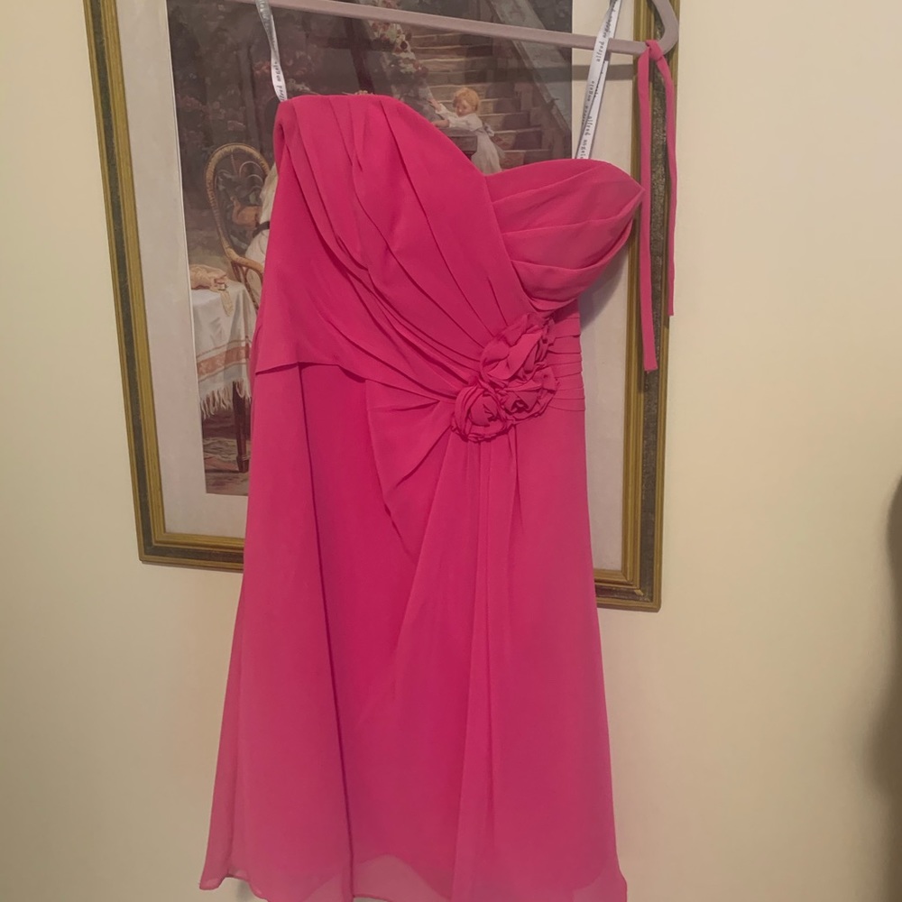 Alfred Angelo cocktail or bridesmaid pink dress 4